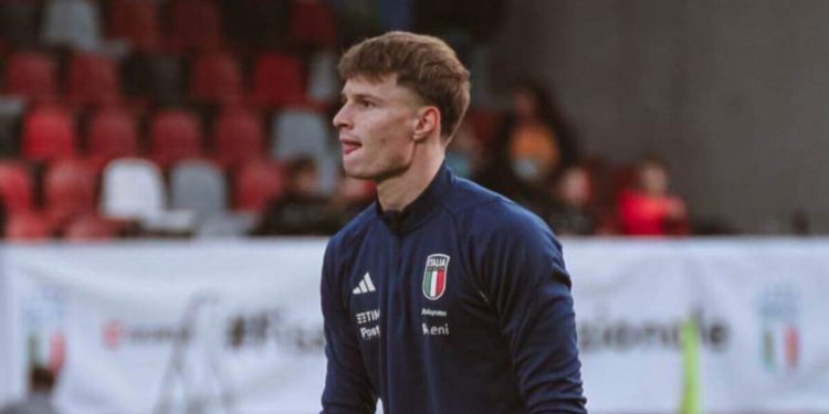 Filippo Rinaldi ha esordito con l'Italia U21 (da Facebook)