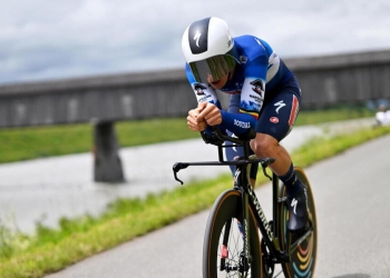 Yves Lampaert al Giro di Svizzera 2024 (Foto ANSA)