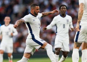 Kyle Walker con l'Inghilterra (Foto ANSA)