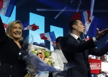 Marine Le Pen e Jordan Bardella (Ansa)