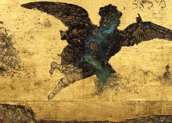 Anselm Kiefer, Angelo caduto (2022-23, particolare)