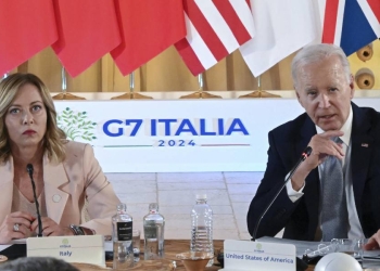 Giorgia Meloni e Joe Biden al G7 di Borgo Egnazia (Ansa)