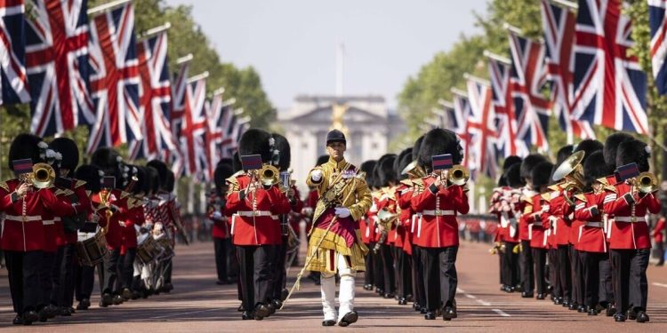 Trooping the colour 2024