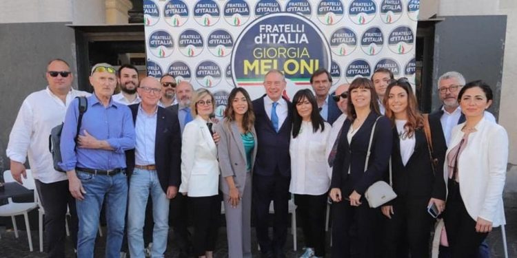 Candidati FdI Rovigo con Urso