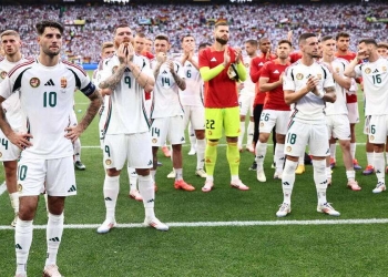 L'Ungheria saluta i suoi tifosi (Foto ANSA)