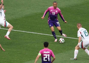 La Germania in azione agli Europei 2024 (Foto ANSA)