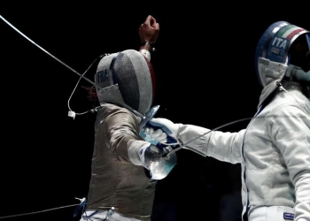 Michela Battiston agli Europei scherma 2024 Basilea (Foto ANSA)