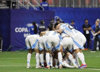 L'Argentina esulta in Copa America 2024 (Foto ANSA)