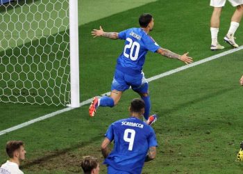 Il gol di Mattia Zaccagni ha portato l'Italia agli ottavi degli Europei 2024 (Foto ANSA)