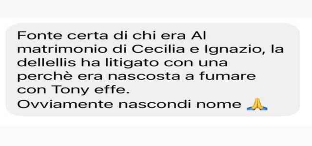 Daianira Marzano segnalazione De Lellis Instagram