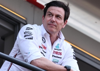 Toto Wolff, team principal della Mercedes (Foto Ansa 2024 EPA/ANNA SZILAGYI)