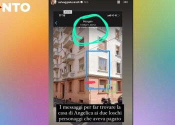 Caso Morgan - Angelica Schiatti, una delle stories di Selvaggia Lucarelli (screen da La7)