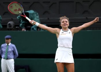 Jasmine Paolini a Wimbledon 2024 (Foto ANSA)