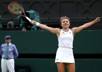 Jasmine Paolini a Wimbledon 2024 (Foto ANSA)