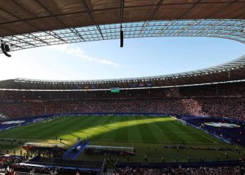 L'Olympiastadion di Berlino, sede della finale degli Europei 2024 (Foto ANSA)