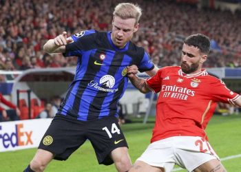 Davy Klaassen e Rafa Silva in Inter Benfica (Foto ANSA)