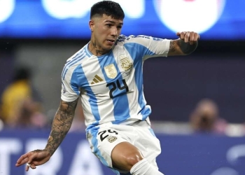 Enzo Fernandez, centrocampista argentino del Chelsea (Foto ANSA)