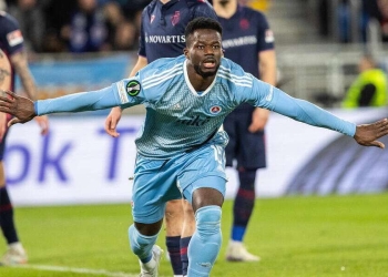 Un'esultanza dello Slovan Bratislava (Foto ANSA)