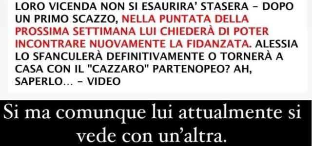 Segnalazione Alessia e Lino a Temptation Island 2024