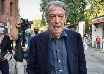 Massimo Moratti, ex presidente dell'Inter (Foto 2021 ANSA/MATTEO CORNER)