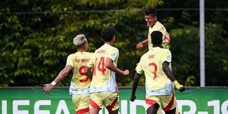 La Spagna U19 è in finale agli Europei Under 19 2024 (da Facebook)