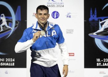 Michele Gallo, oro europeo nella sciabola (Foto ANSA)