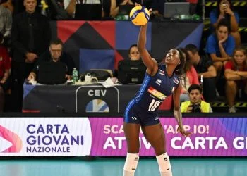 Paola Egonu con l'Italia (Foto ANSA)