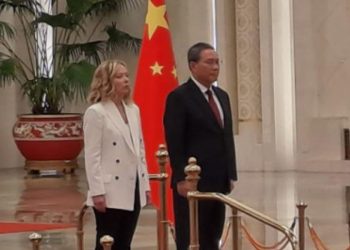Meloni e Qiang in Cina