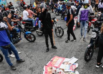 Le proteste in Venezuela (Ansa)