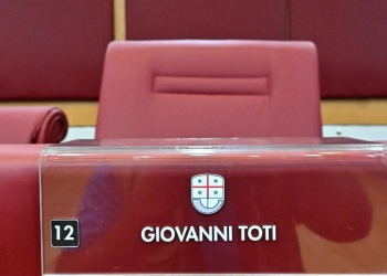 Sedia Toti in Consiglio Regionale Liguria