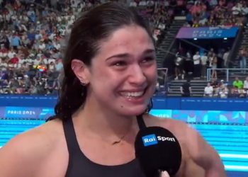 Benedetta Pilato in lacrime dopo la gara (Ansa)