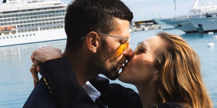 Jelena Ristic e Novak Djokovic