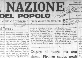 La prima pagina de "La Nazione del Popolo" dell'11 agosto 1944