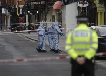 Polizia a Leicester Square, Londra