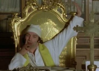 Roberto Benigni in una scena del film in prima serata su Rai 3 (Foto Web)