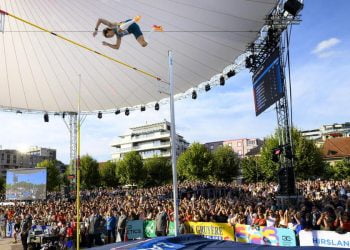 Armand Duplantis alla Diamond League 2024 Losanna (Foto ANSA)