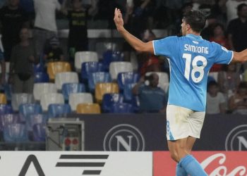 Giovanni Simeone con la maglia del Napoli (Foto ANSA)