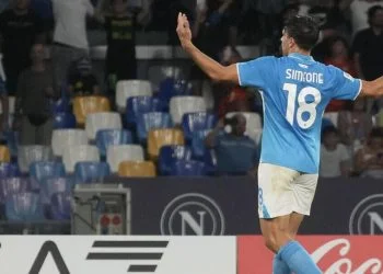 Giovanni Simeone con la maglia del Napoli (Foto ANSA)