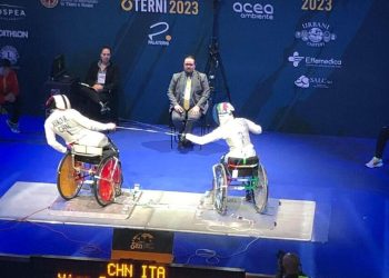 Bebe Vio nella scherma paralimpica (Foto ANSA)