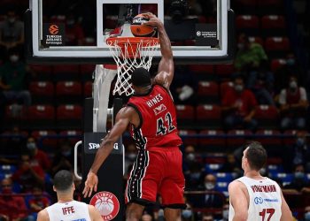 Kyle Hines, screen dal canale Youtube dell'Olimpia Milano