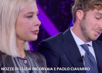Clizia Incorvaia e Paolo Ciavarro a Verissimo