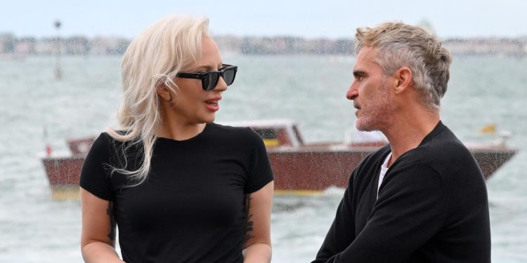 Lady Gaga e Joaquin Phoenix a Venezia (Ansa)