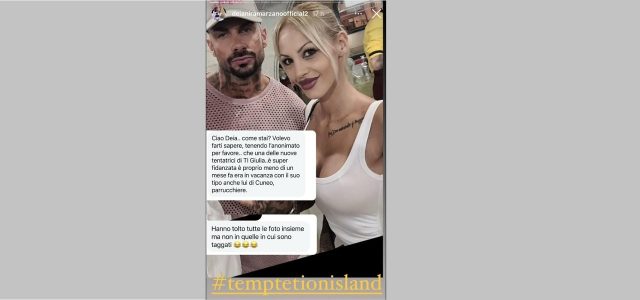 segnalazione su Julia di Temptation island 2024