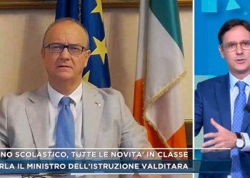 Il ministro Valditara a Mattino Cinque