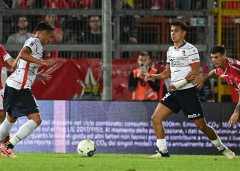 Un momento di Perugia Gubbio in Serie C (da facebook.com/AsGubbioCalcio1910)