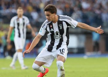 Kenan Yildiz in azione con la Juventus (Foto ANSA)