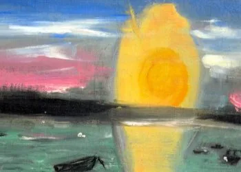 Particolare di un dipinto di Jack Kerouac (Ansa)