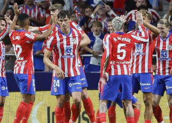 L'Atletico Madrid esulta (Foto ANSA)