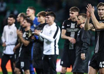 Lo Sturm Graz saluta i suoi tifosi (Foto ANSA)