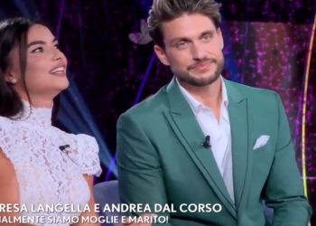 Teresa Langella e Andrea Dal Corso a Verissimo